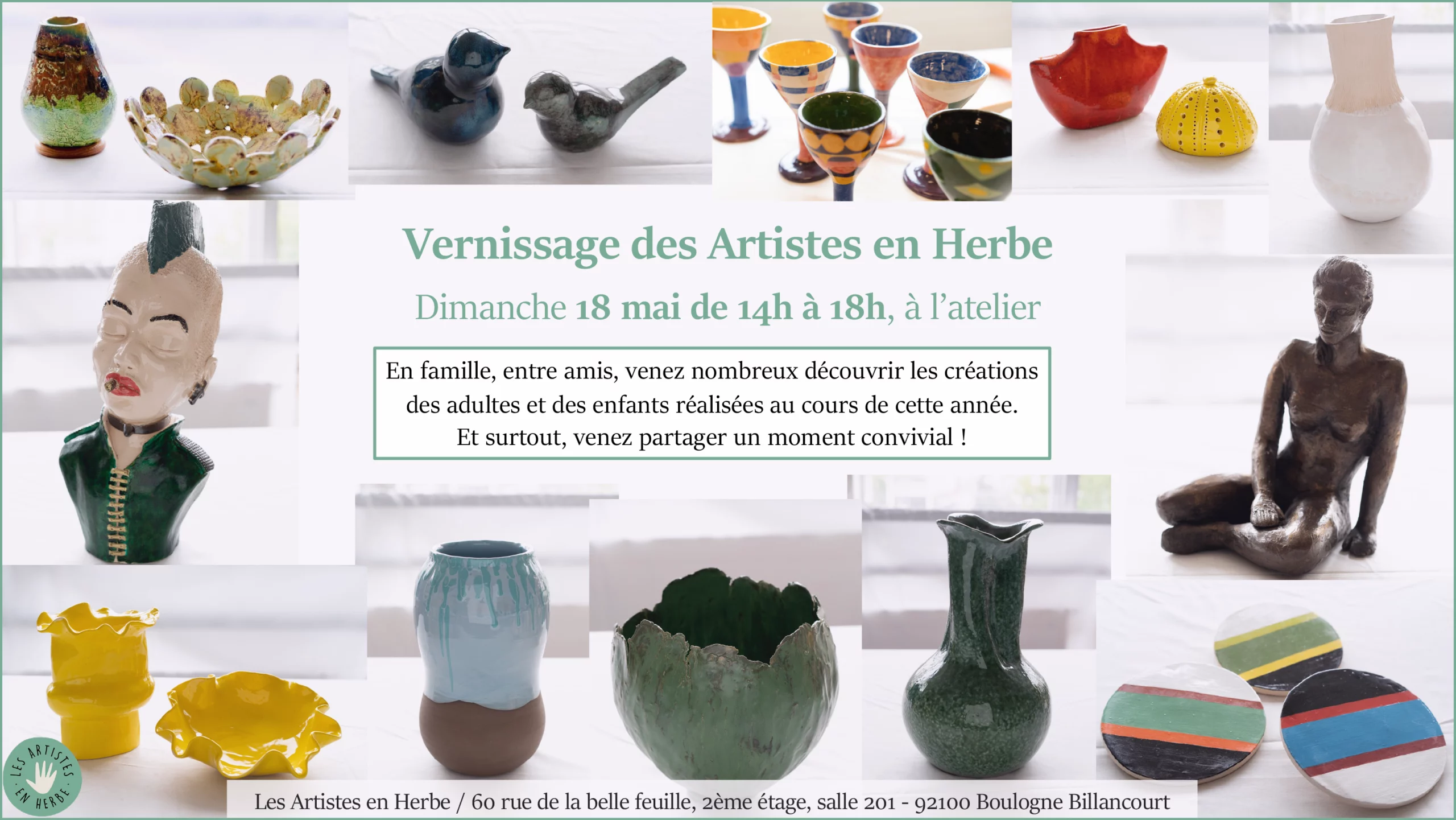 Vernissage des Artistes en Herbe – 18 mai 2025 à Boulogne-Billancourt